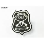 Green Twill Military Embroidered Patches With Merrowed Border , Stitch Border for sale
