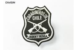 China Green Twill Military Embroidered Patches With Merrowed Border , Stitch Border supplier
