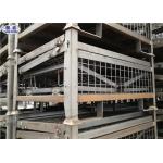 Heavy Duty Pallet Storage Cage Folding Galvanized Metallic Box 1200*1000*890mm for sale