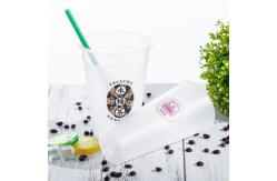 China 500ml PP Injection Disposable Drinking Cup With Printed Logo supplier