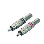 Male Metal RCA Cable Connector RCA connector for audio equipment DE5002 for sale
