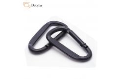 China Hiking Accessories Heavy Duty Carabiner Spring Snap Hook , Keychain D Shape Buckle supplier