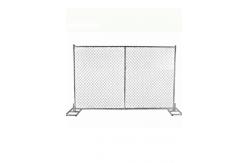 China Galvanized Chain Link Temporary Fencing Panel , Temporary Security Fence USA Standard supplier