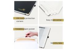 China 8.5'' x 6.5'' Hardcover Planner Jul. 2023 - Jun. 2023 Customisable Black supplier