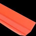 3D Design Extruded ABS Channel Red  ABS Plastic Extrusion Channel Wall Panel Profile ODM for sale