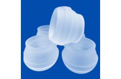 China High Precision Frosted Fused Quartz Spherical Curved Parts supplier