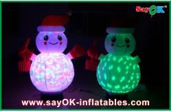China Christmas Inflatable Lighting Decoration Inflatable Snowman With Controller supplier