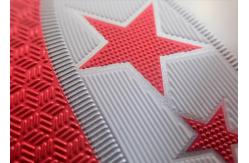 China Soft  Iron On TPU Badges Silk Screen Printing 3D Embossed Logo Heat Transfer supplier