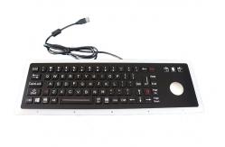 China Black IP67 Dynamic Usb Mechanical Keyboard 76 Keys With 38mm Trackball Mouse supplier