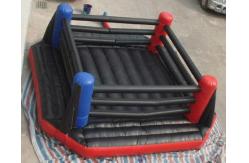 China Black Inflatable Amusement Park Gladiator Duel Ring , Inflatable Sport Games supplier