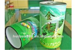 China Plastic Cap Food Grade Tea / Coffee Paper Cans Packaging Pop Custom Sealed supplier
