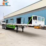 China Durable Bulk Cargo Load Flatbed Semi Trailer For East Africa manufacturer