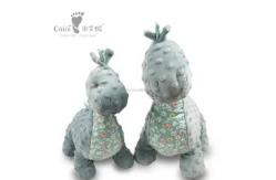 China Custom Cute Green Dinosaur Plush Toy 36cm Infant Sleeping Soft Toys supplier