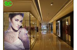 China P6.25 High Brightness Glass Transparent LED Display Video Screen supplier