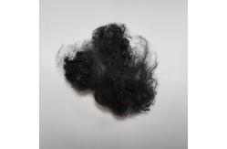 China Moisture-Wicking Recycled Polyester Staple Fiber 1.4D 38mm Black With Better Crimp supplier