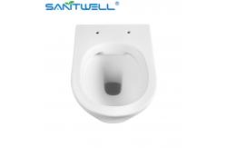 China European Standard Ceramic Rimless wall-hung toilet P-trap180mm supplier