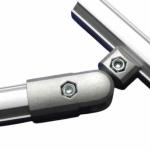 Third Generation Aluminum Lean Pipe Assembly Line Accessories Warehouse 180 Degree Joint Outer Type for sale