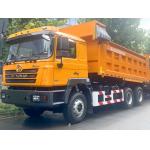 Aurora White Heavy Dump Truck with MAN 2*16 T Double-stage Axle and φ430 Diaphragm Spring Clutch for sale