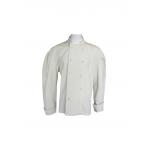240GSM Chef Uniform Work Wear Polyester 65% Cotton 35% White Coat for sale