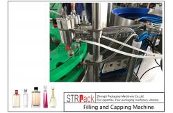 China 30 BPM Perfume Filling And Capping Machine With PLC And Touch Screen Control supplier