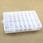 24 Grid Transparent Plastic Organizer Box Removable Dividers Storage for sale