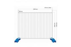 China 2.9M Temporary Fence Security Square Hole Durable Australian Fence supplier