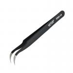 ESD Industrial Durable Vetus Lash Tweezers Stainless Steel Curved Tweezers for sale