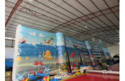 China Digital Paintingbounce House Indoor Playground , Undersea World Blow Up Playhouse supplier