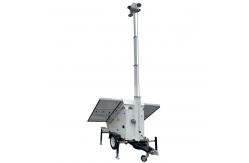 China Security Camera Trailer Mobile Surveillance Solution For Construction Sites supplier