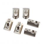 T-slot Nut Self Aligning Slide-in T-Nut With Ball Stainless Steel Spring Compatible T Slot M8 Nut With Spring Loaded Ball for sale