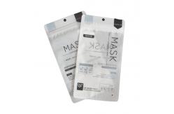China Clear Disposable Face Mask Plastic Zipper Pouch Reusable supplier