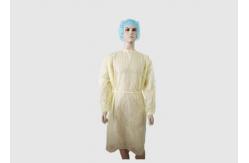 China Dust Proof Disposable Isolation Gowns Plastic Material Good Tensile Strength supplier