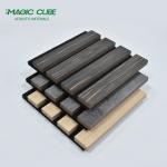 Polyester Fiber Acoustic Panel Wooden Slats Wall for Office Acoustic Improvement for sale