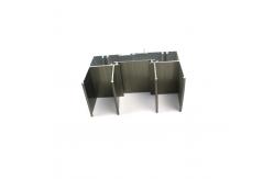 China High Glossy Bronze Anodized Glass Sliding 6063 T5 Aluminium Window Rack Profiles supplier