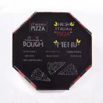 Custom Different Shape Biodegradable Kraft Pizza Boxes Eco-Friendly Fast Food Packaging for sale