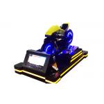 RGB LED Four Player Virtual Reality Motorcycle , Black VR Amusement Game Machine for sale