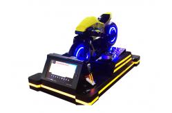 China RGB LED Four Player Virtual Reality Motorcycle , Black VR Amusement Game Machine supplier