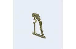 China Flexible Length Pipe Curtain Rods End Finial Hardware Metal Curtain Pole Head supplier