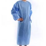 SMS SMMS Non Woven Fabric Visitor Lab Gown 45g for sale