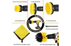 China Sustainable Car Cleaning 6Pcs Power Drill Brush Kit 9cm Medium Hard supplier