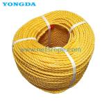 3 Strand Polypropylene Braided Ropes Monofilament Fibre 4mm Z Twist for sale