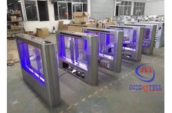 China Intelligent RFID Card Flap Turnstile Gate High Speed Fingerprint Swing Barrier Gate supplier