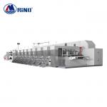 RINO Carton Box Flexo Printing Machine , 300pcs/Min Printing Carton Folder Gluer Machine for sale