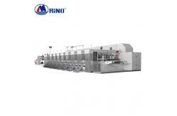 China RINO Carton Box Flexo Printing Machine , 300pcs/Min Printing Carton Folder Gluer Machine supplier