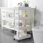 Multilayer Mobile Storage Trolley Rack For Kitchen Bedroom Bathroom for sale
