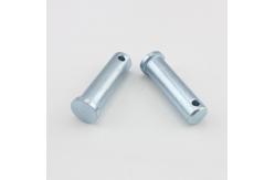 China Carbon Steel Flat / Round Head Clevis Pin With Grooved Ends supplier