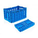Blue Collapsible Stackable Crates Vegetable Transporation Storage for sale