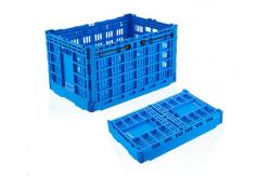 China Blue Collapsible Stackable Crates Vegetable Transporation Storage supplier