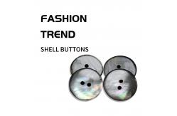 China Custom Bulk Shell Buttons 2 - Holes For Classic Natural Black Pearl supplier