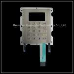 4 * 5 Matrix Metal Numeric Keypad Customized Font For Fuel Dispenser for sale